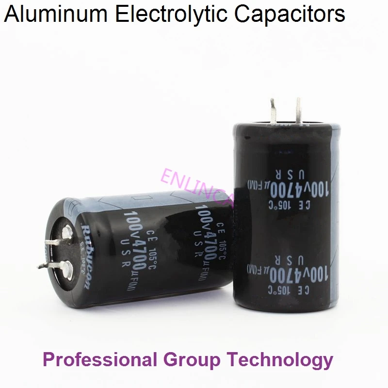 

12pcs RB2 Good quality 100v4700uf Radial DIP Aluminum Electrolytic Capacitors 100v 4700uf Tolerance 20% size 30x50MM 20%