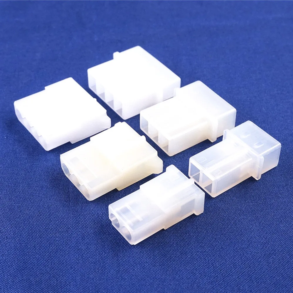 100 pcs Molex 5.08 mm 2 Pin 3 Pin Male Plug Housing Female Receptacle Housing IDE Power Connector Shell 0.20 in Computer Power