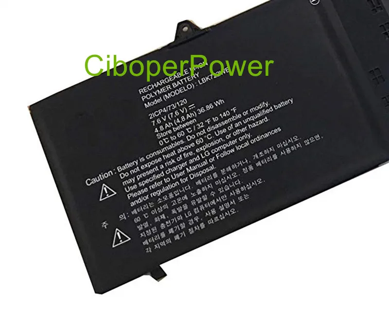 Origianl kwaliteit Batterij Voor 36.86Wh LBK722WE Batterij voor 21CP4/73/120 Serie Laptop