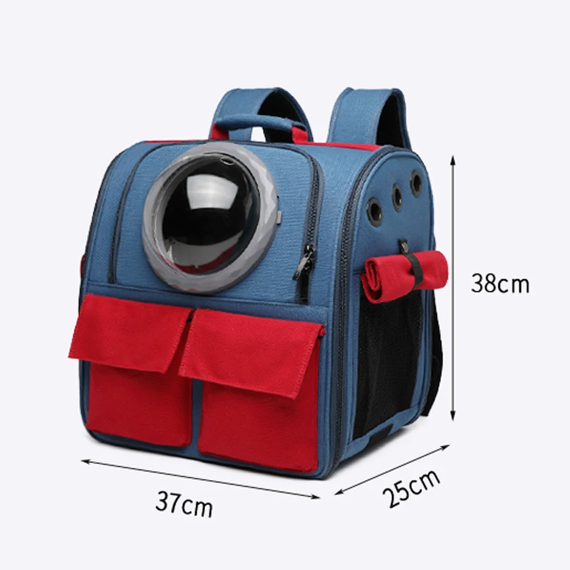 

Type 1203 Pet Bag Cat Go Out Large-Capacity Dog Canvas School Bag Carry Portable Shoulder Cat Bag Cat Backpack