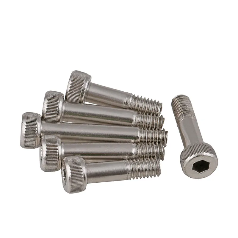 Grade 12.9 Partially Threaded Cup Head Socket Screws Half Tooth Inner Hexagon Bolts Nickel Plating/Black