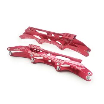 PS S3 Geschwindigkeit Chasis mit Schwarz/Rot/Gold/Blau 165mm 195mm Montieren Slot Inline Speed basis Aluminium Legierung 4 Räder Rahmen 1 paar