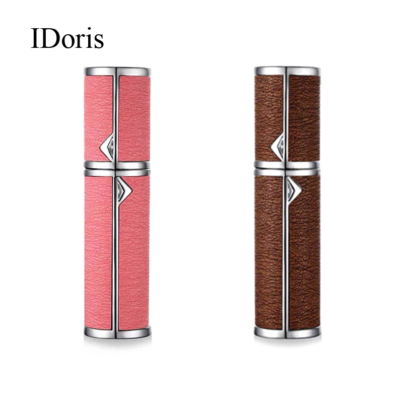 

IDoris 2P New Refillable Mini 5ML Perfume Spray Bottle Aluminum Spray Atomizer Portable Travel Cosmetic Container Perfume Bottle