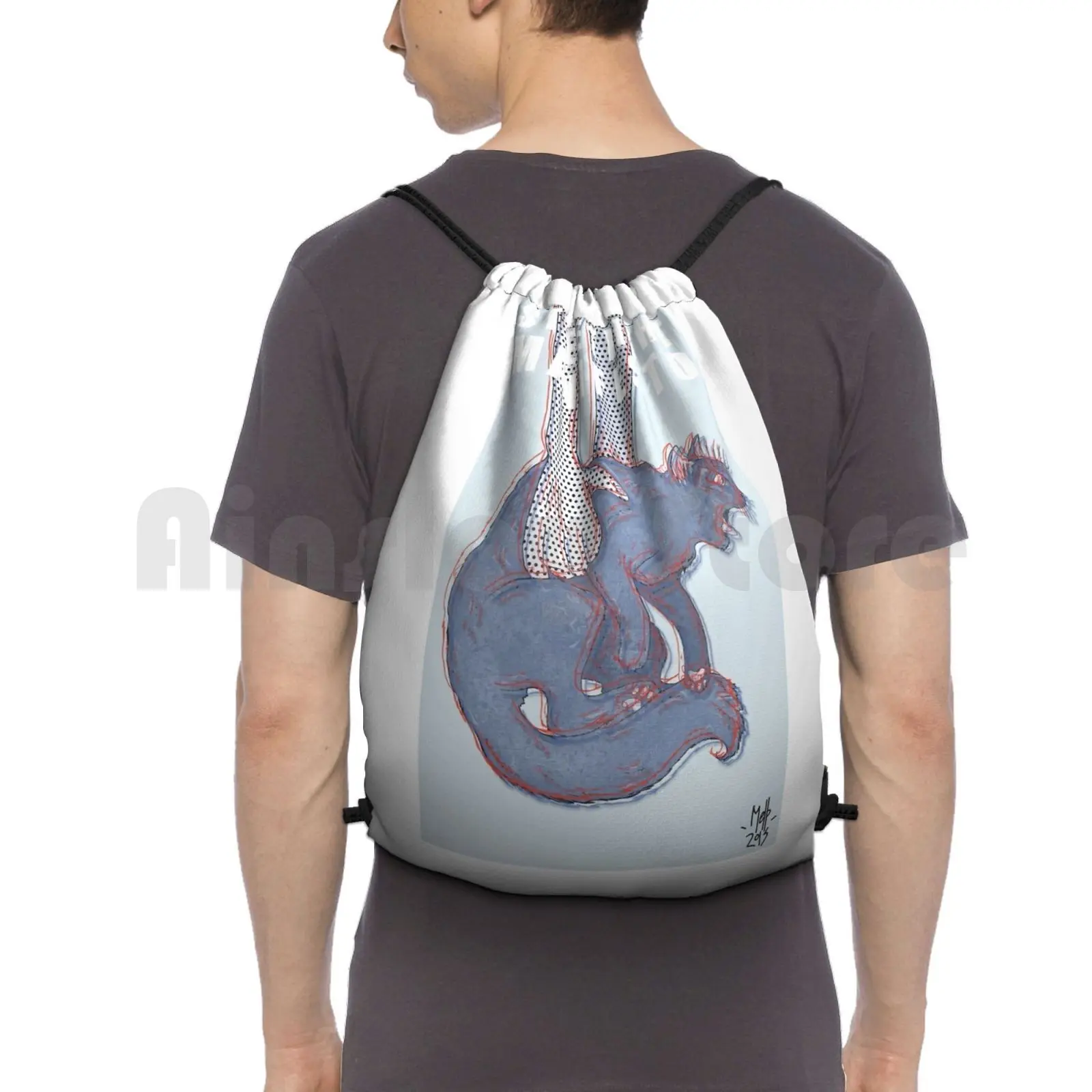 Streetlight Manifesto Backpack Drawstring Bags Gym Bag Waterproof Streetlight Manifesto Cat Band Ska 3rd Wave Punk Folk