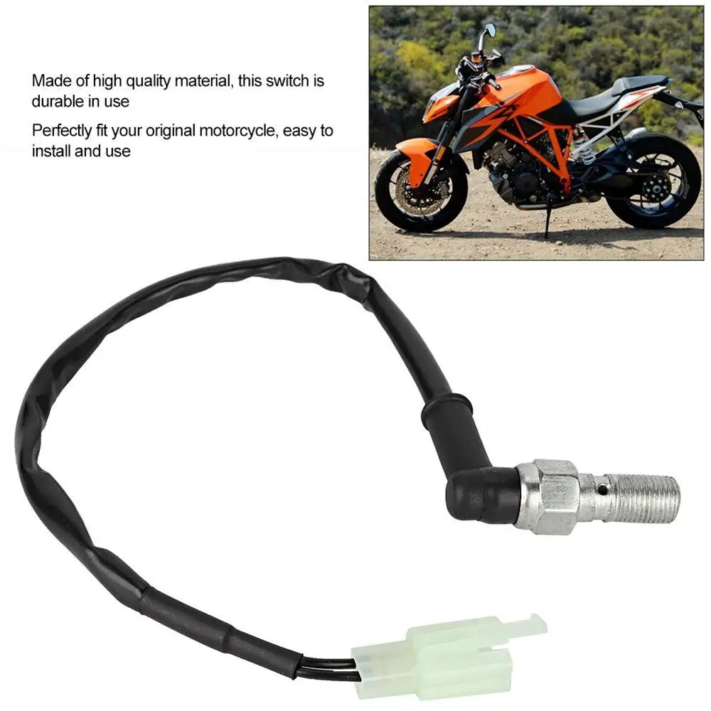 Universal M10 Motorcycle Hydraulic Brake Pressure Rear Light Switch Hollow Bolt Motocicleta Accessories Hydraulic Brake Switch