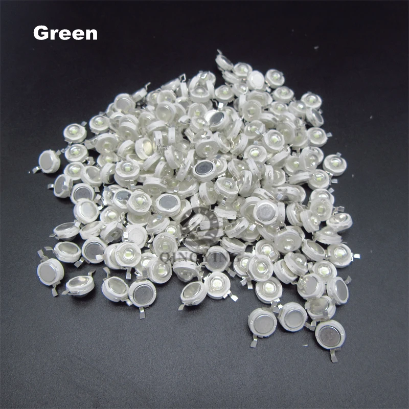 100pcs 1W 3W LED High Power LEDs Cold White Natural White Warm White RGB Red Green Blue Yellow Light Source