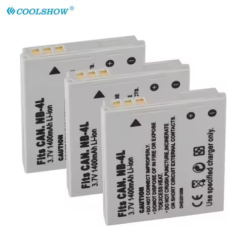 Battery NB-4L NB4L NB 4L For Canon IXUS 30 40 50 55 60 65 80 100 Power Shot SD1000 1100 SD780 SD960 1400mah Camera Batteries