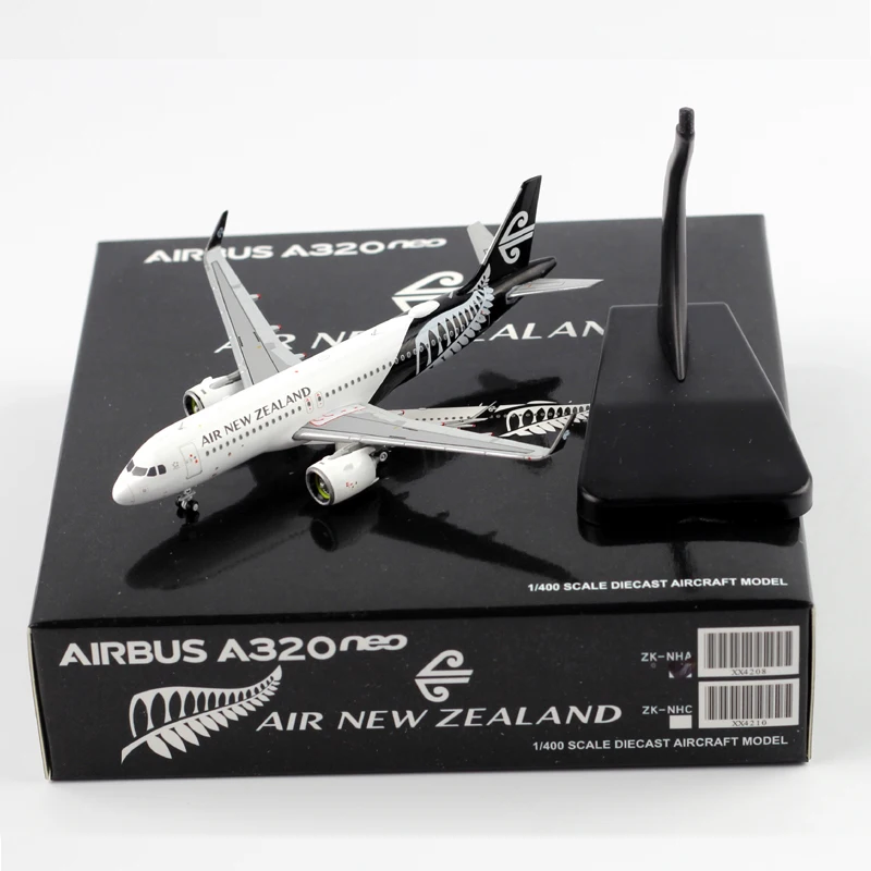 Compagnie aérienne de nouvelle-zélande A320, échelle 1:400, modèle d'avion avec Base en alliage pour collection, Souvenir, jouets cadeaux