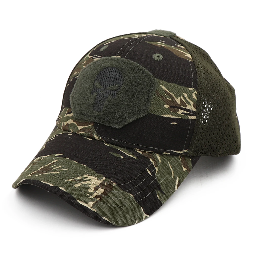 KOEP New Mesh Punisher Baseball Cap Fishing Caps Men Outdoor