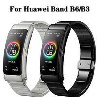 For Huawei TalkBand B6 B3 Strap Stainless Steel Watch Band Bracelet Replacement Metal Watchband Wristband with Adjustment tool