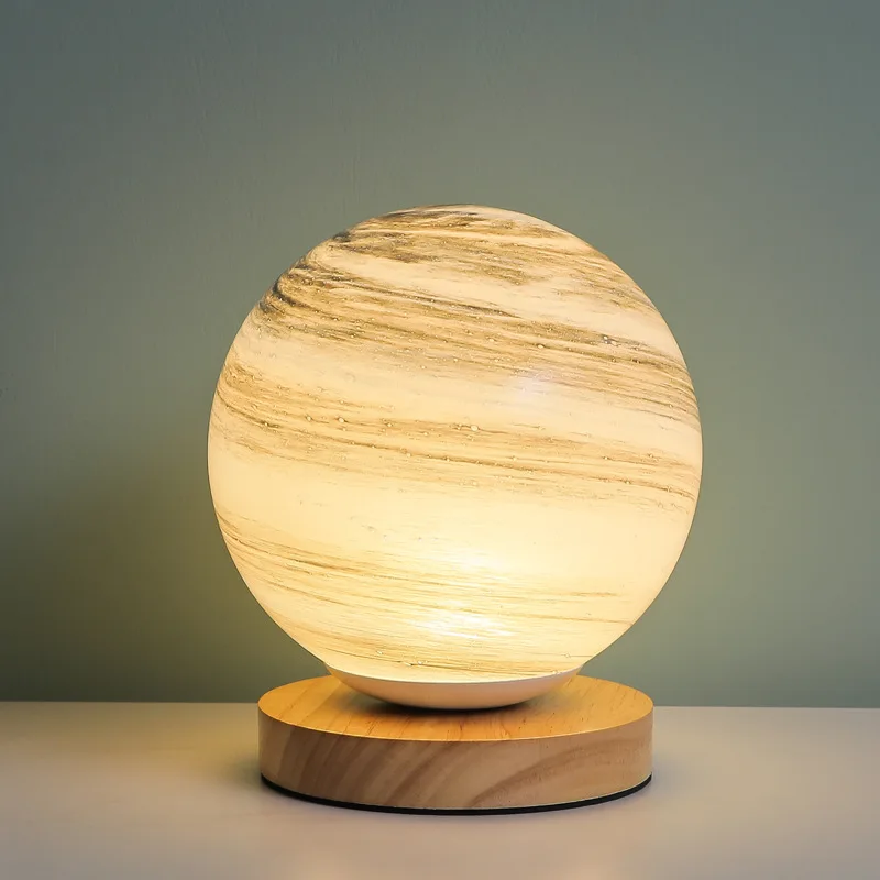 Cross Border Planet Moon Night Table Light Ins Nordic Creative Beautiful Bedroom Living Room Decoration Lamp Charging Lighting