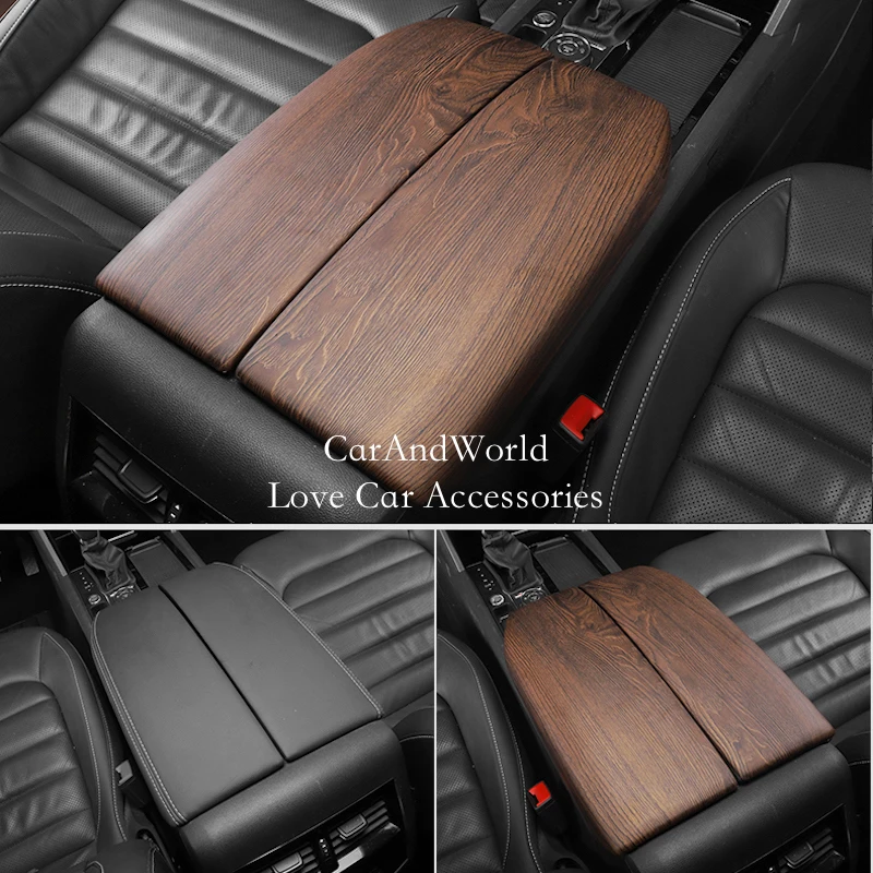 

For Volkswagen VW Teramont Atlas 2017-2020 Central Armrest Storage Box Panel Cover Interior Console Frame Trims Car Accessories