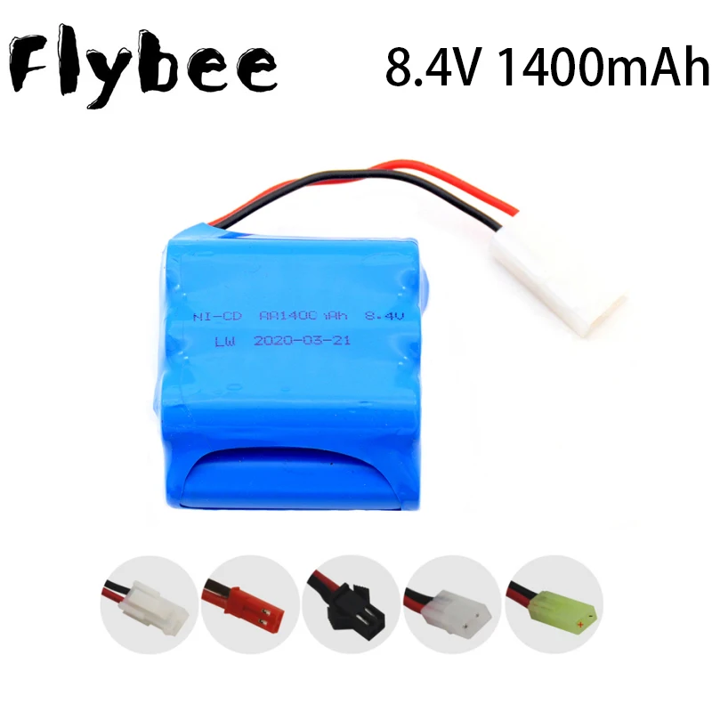 Batterie rechargeable NI-CD 8.4v 1400mAh NI-CD pour voitures RC, bateaux, Robots, réservoirs, pièces de rechange pour pistolet de Train, 700mah 8.4V AA