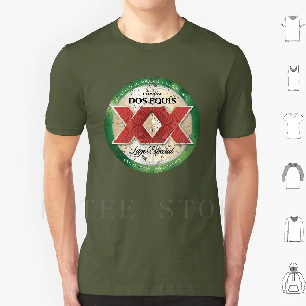 Dos Equis cerveza camiseta hombres algodón 6xl Dos Equis Dos Equis Lager Equis Dos Equis cerveza Carveza Dos Equis Dos Equis Xx Dos Xx