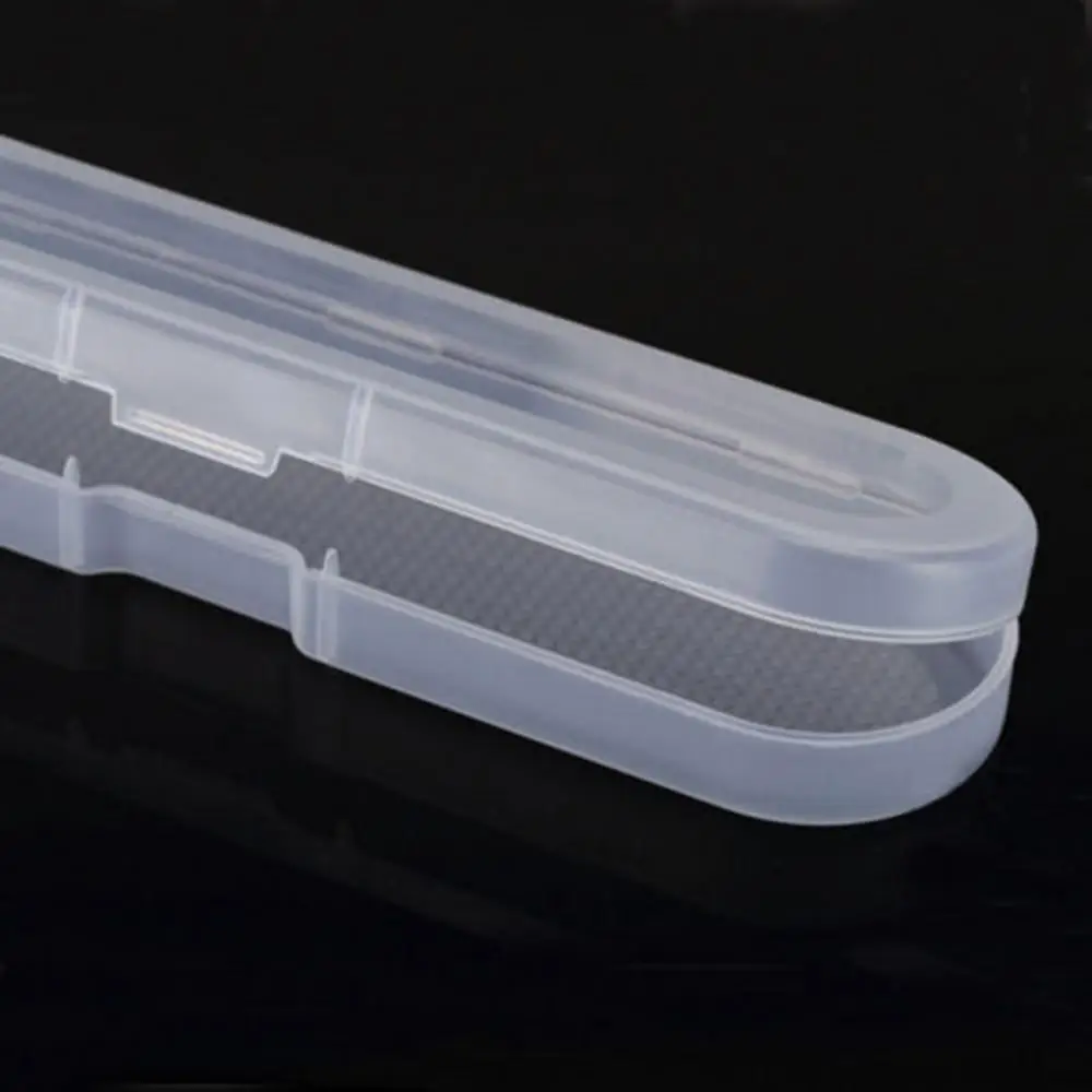 Kunststoff Klar Transparent Lange Lagerung Box mit Deckel Sammlung Container Fällen