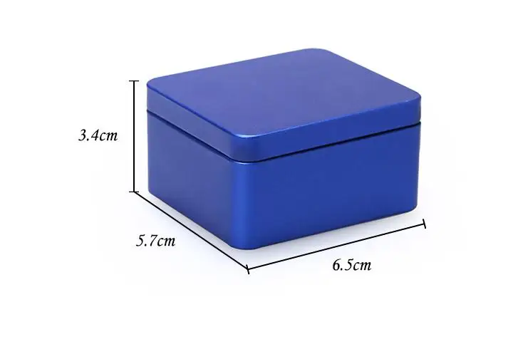 Square Metal Mini Candy Box Empty Sealed Tin Box High Quality Food Storage Case Coffee Tea Container Wholesale