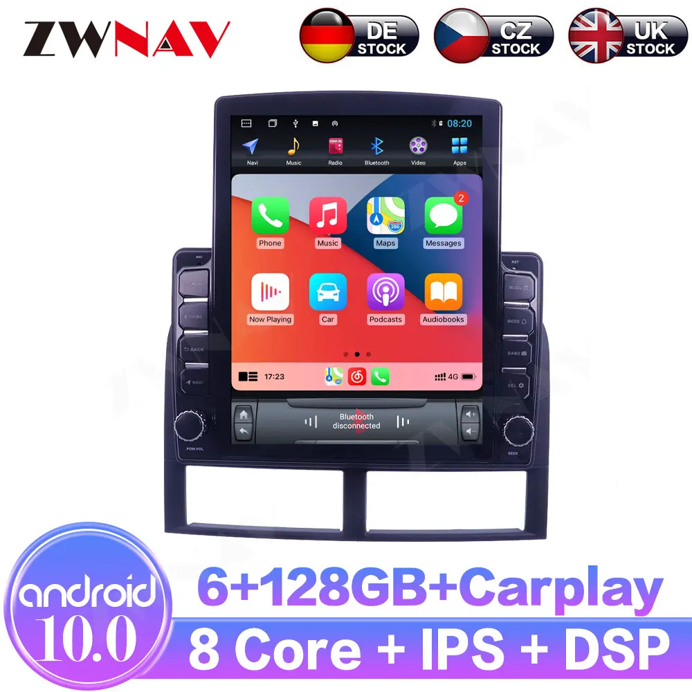 Android10.0 6+128GB For Jeep Grand Cherokee IPS Touch Screen Receiver Car Multimedia Radio Player Car GPS Navigation DSP Carplay