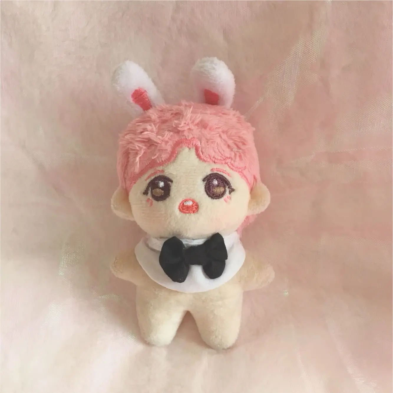 handmade 10cm Cute groom bow tie suit Kpop Plush Dolls Outfit Toys Baby Doll Accessories Cos Suit