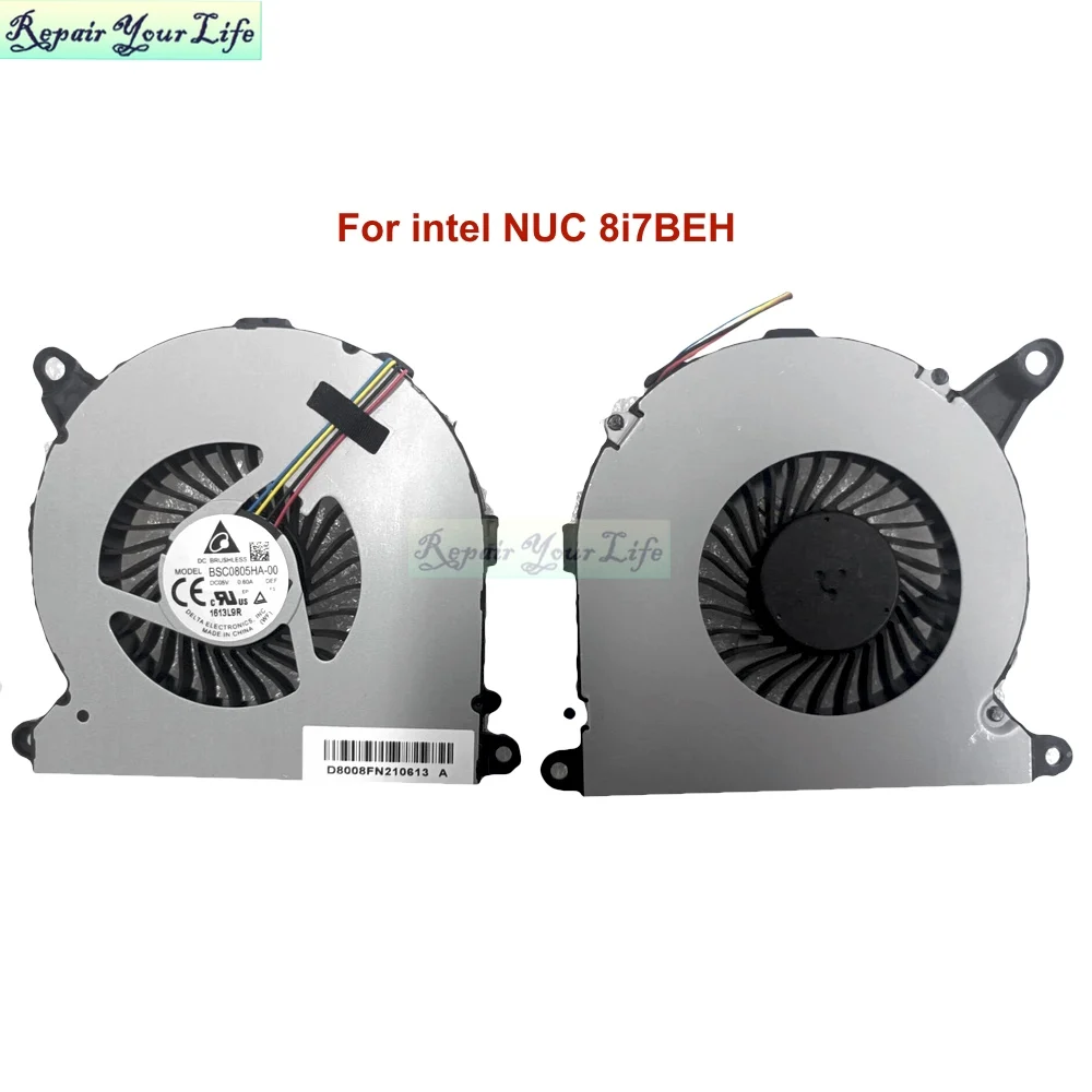 MINI PC Computer Fan Cooler Radiator for Intel NUC8 NUC8I-7BEH 3BEH NUC10 I3/I5/I7 CPU Cooling Fans BSC0805HA-00 NS65B01-19E01