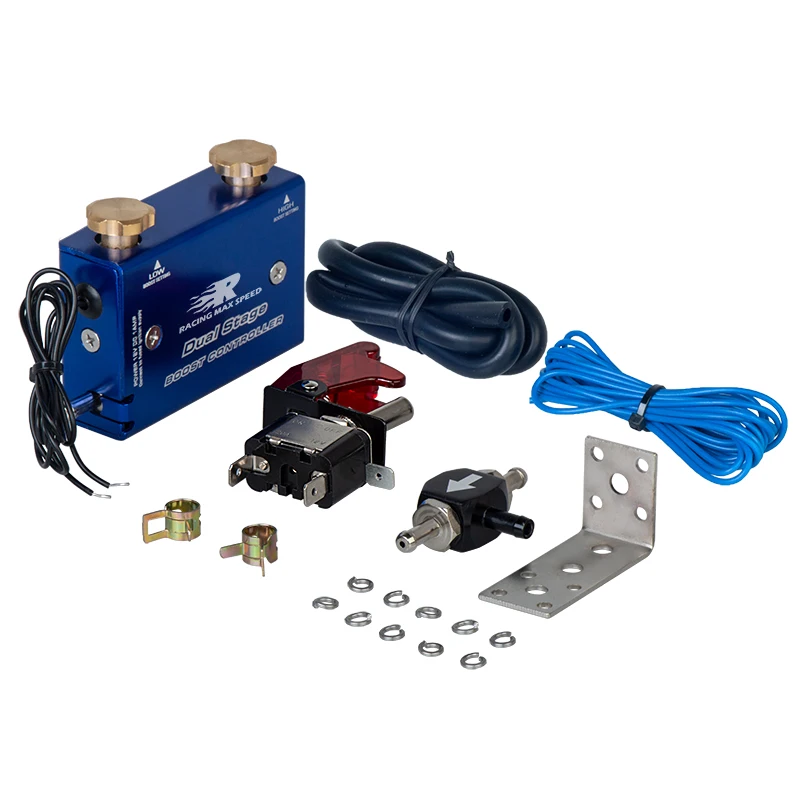 Regulowany wyścigowy dwustopniowy elektroniczny zestaw kontrolera Turbo/Turbosprężarki Psi Boost/w przełącznik uniwersalny