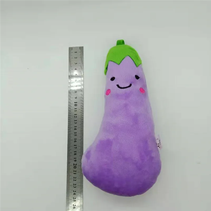 HANDANWEIRAN – jouet en peluche de Simulation d'aubergine de 20CM, pendentif de Simulation de légume rempli de coton PP, amusant, offre spéciale, bon marché, nouveau, 1 pièce