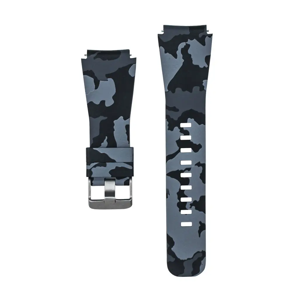 22MM Sport Silicone Watch Strap For Samsung Gear S3 Frontier Classic / Galaxy Watch 46mm smart Watchband Printing Pattern straps image 2