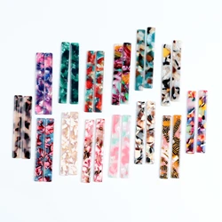 Tortoise Shell Earring Charms,Acetate Stick Charms,Thin Bar Rectangle pendant,Long Strip Earrings Part,8x60mm ,ACE234