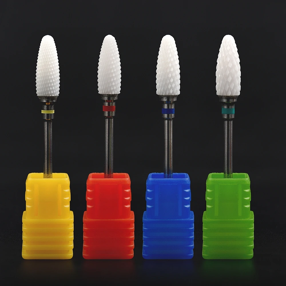 Ceramic Nail Drill Bits Profesional Milling Cutter For Manicure and Pedicure Carbide Gel Remover Nail File Nail Accessories