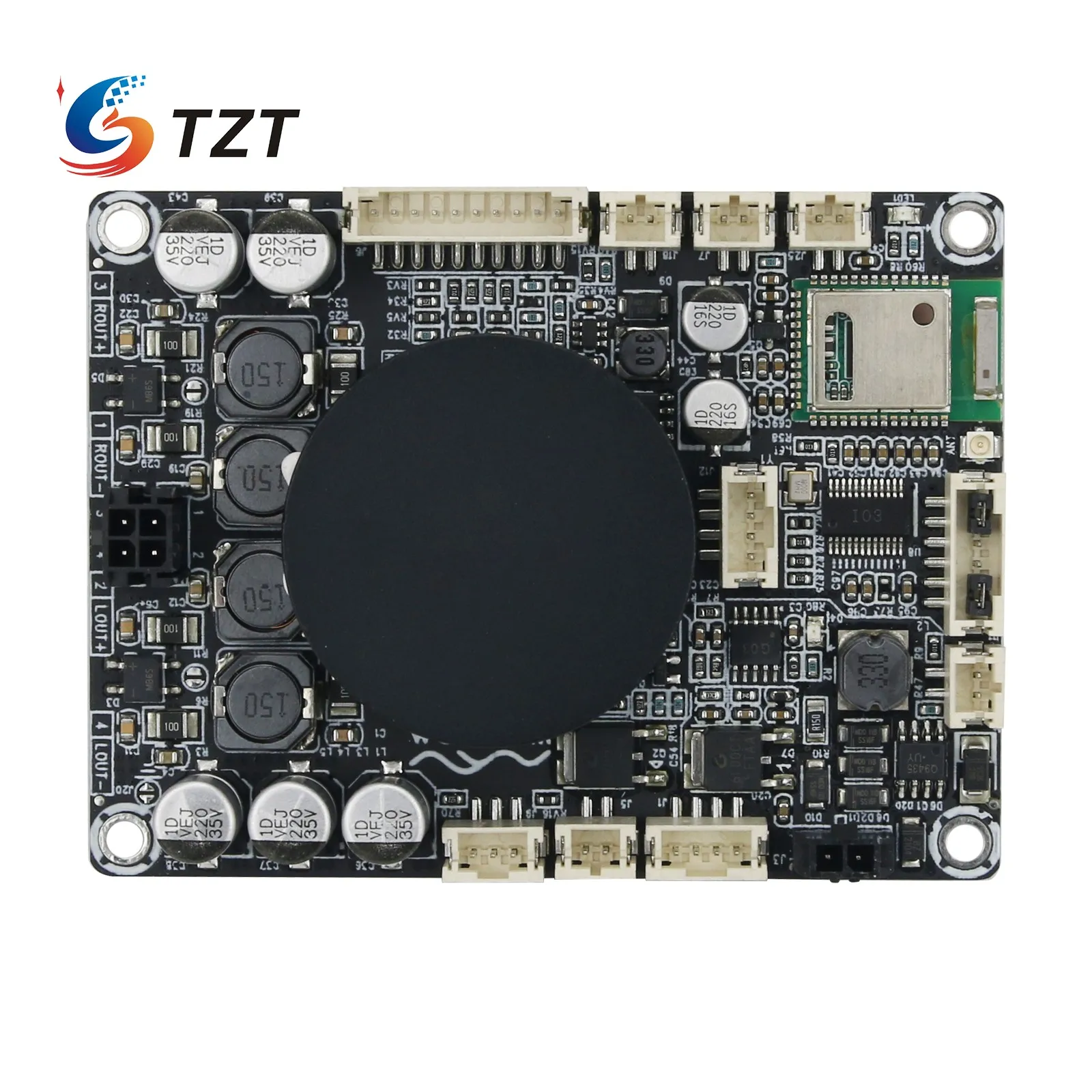 TZT Wondom 2x50W Class D Audio Amp Board Bluetooth 5.0 Amplifier Board JAB2-250 With DSP DIY Speakers