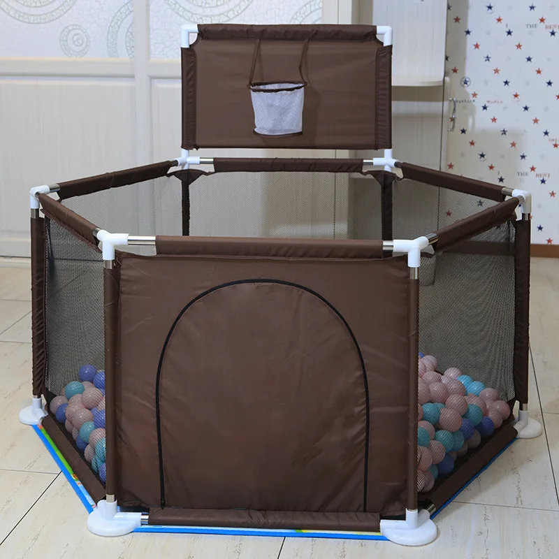 Corralito de bebé para niños, valla de seguridad portátil, barreras para piscina de bolas, aro de baloncesto para interiores