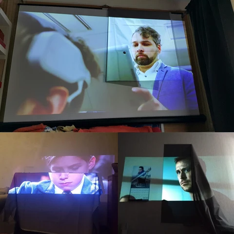 Портативный проекционный экран Yovanxer  HD 3D 4K