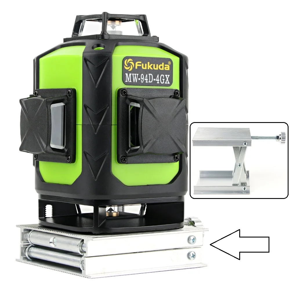 Fukuda Laser Level Green 360 Light Self Leveling 16 Line Lasers Bracket Tripod Professional Construction Tools Green laser level