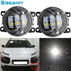 Daytime Running Light Fog Light H11 LED 12V Headlights For Citroen C4 CACTUS 2014 2015 2016 Fog Lamp Assembly