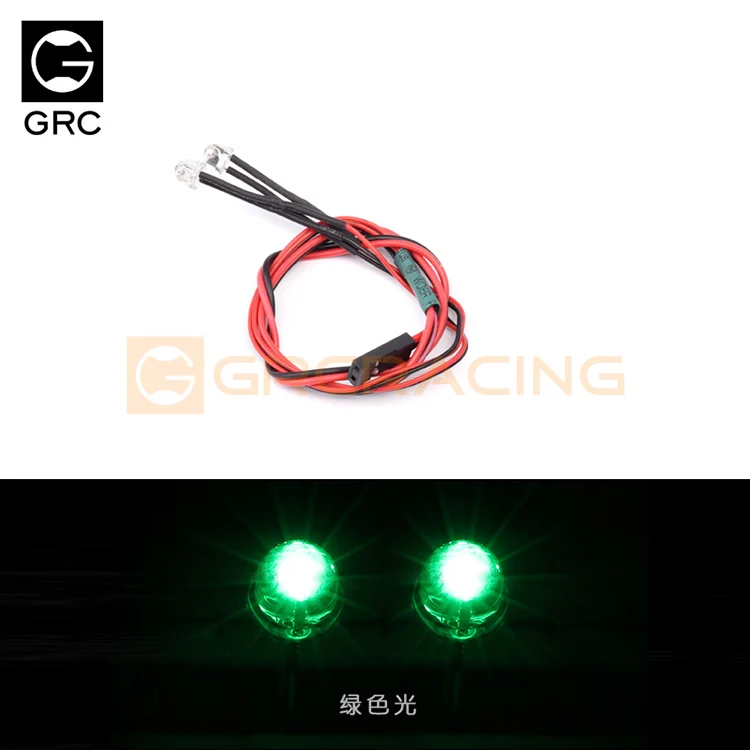 GRC 1Pair 5 Colors 5mm LED Light Hat Lamp 3-7.4V for RC Crawler Traxxas TRX4 Axial SCX10 D90 Tamiya MST RC Car DIY Parts #G157X