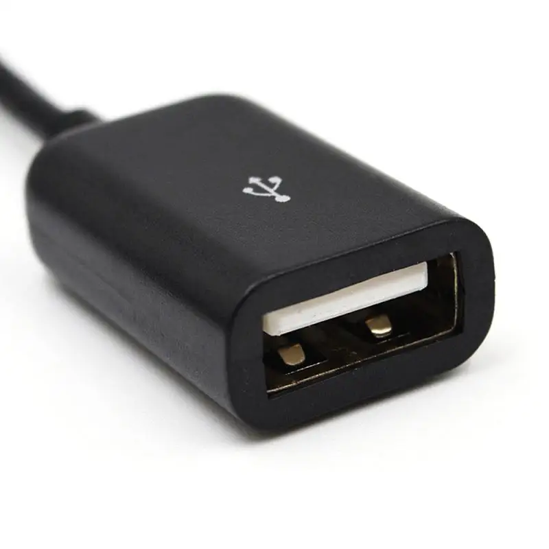 محولات محولات لوحة مفاتيح وماوس للأندرويد المصغّر USB ميناء لعبة كابل قرص أسود للهاتف المحمول