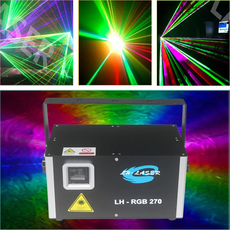 ILDA+DMX512+SD Card Laser 5000mW Analog RGB Sound/Music Audio actived Stage Disco Lighting