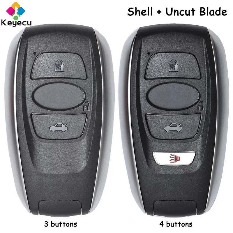 KEYECU Smart Remote Car Key Shell Cover With 3 4 Buttons Fob for Subaru BRZ WRX STI Legacy Outback XV Crosstrek Forester Impreza