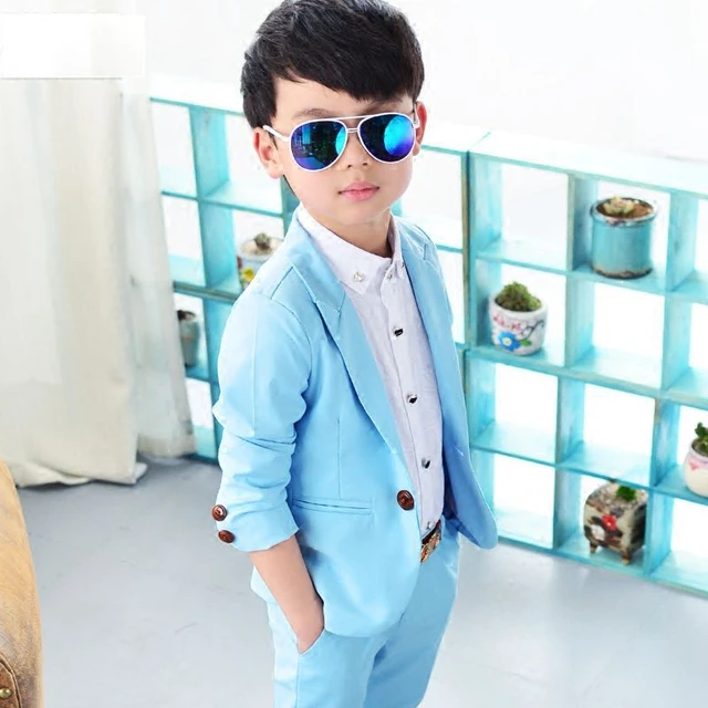 Boys Formal School Suits Kids Party Tuxedos Dress Blazer Pants 2pcs Boys Suits Baby Boy Spring Clothes For 3 4 5 6 7 8 Year Suits Blazers AliExpress