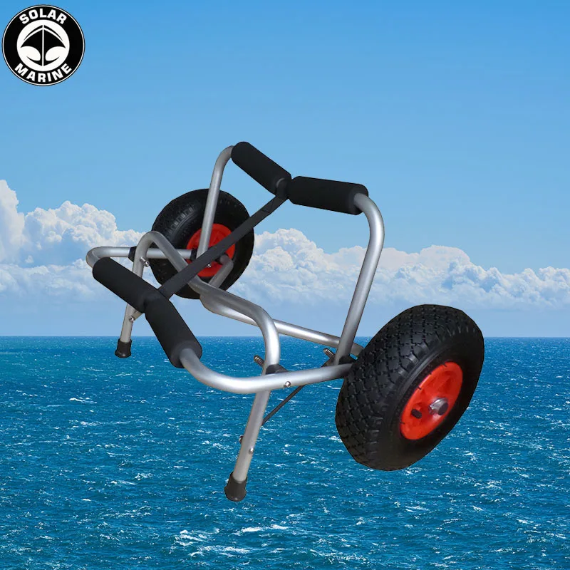 

Portable Lightweight Foldable Boat Kayak Carrier Beach Marine Drag Trailer Boat Kayak Cart Dolly Tote Trolley Transport Cart