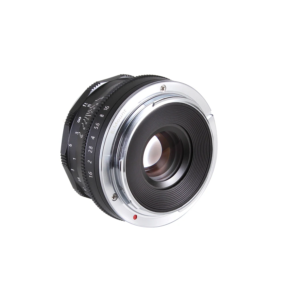 35mm F 1.6 Manual Focus MF Prime Lens for For Sony E-mount Mirrorless Camera A6500 A6000 A5100 A5000 NEX765 F3K 5KNACTR A7 SR II