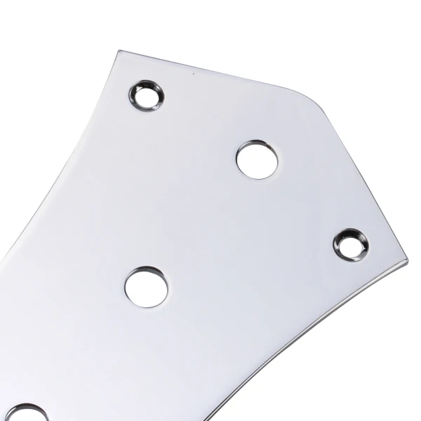 Steel Chrome 4-Hole Control Plate For Jazz Bass Guitar Parts Shiny Accessories