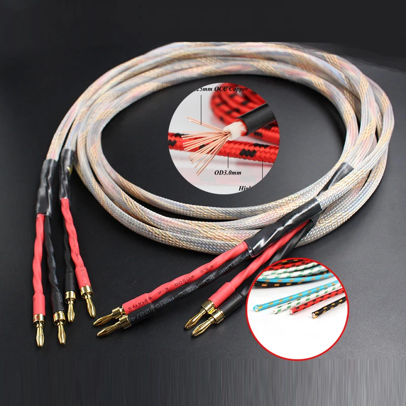 

Высококачественный ковбойский медный кабель для динамики DIY Audio Speaker Wire HIFI AUDIO Cable