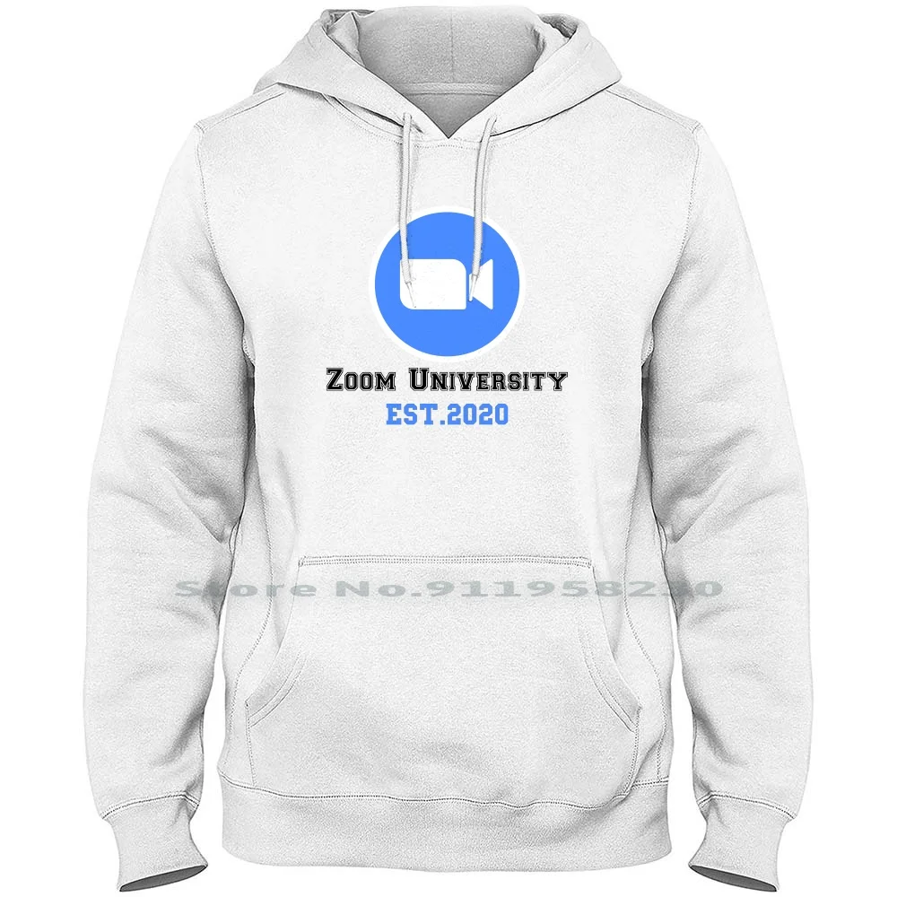 Zoom University Men Women Hoodie Pullover Sweater 6XL Big Size Cotton University Iver Zoo Uni Sit Om