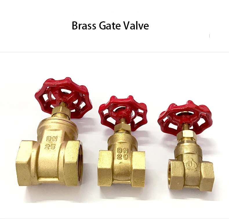 1/2" 3/4" 1" 1-1/4" 1-1/2" 2" Zoll Messing-Schieberventile Wasserventil Schaltventil Schieberventil mit Innengewinde – Detail 1