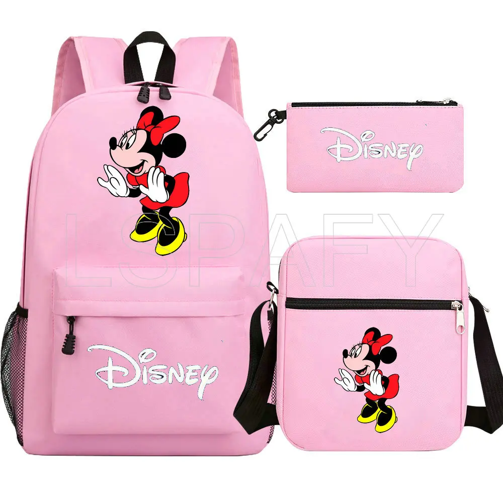 School Bags for Girls Boys Bookbag Student Streetwear Minnie Mouse Backpack Children Backpacks Kids Backpack Bags Sets