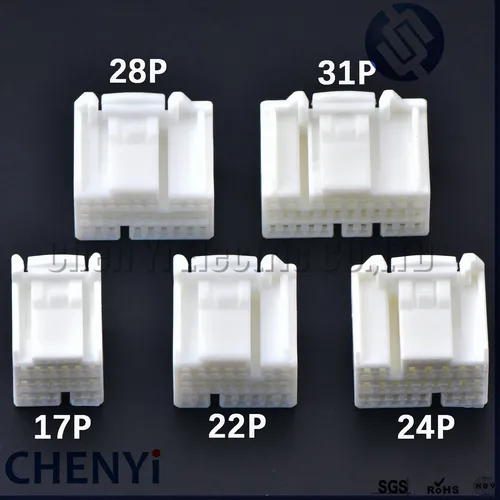 Imagen 1 del producto Conector ecu de control central de vehículo automotriz, enchufe de mudule de radio, 17/22/24/28/31 pines 353029 -1 Para Toyota Honda k20 Nissan proton