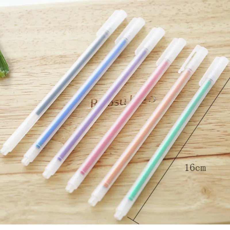 

20 Pcs Transparent Frosted Gel Ink Pens Set Water Chalk Pen School Office Supplies Cool Stationery Writing Tools Wholesale