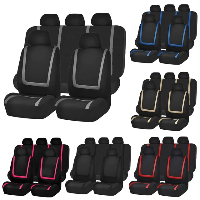 9 pcs Car Seat Covers Set Universal Automobiles Seat Protector for toyota land cruiser prado avensis verso YARiS L fj cruiser AliExpress