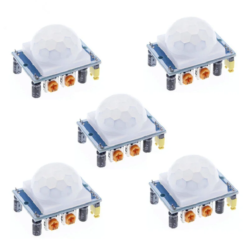 5 Stks/partij Motion Sensor Module SR501 HC-SR501 Pas Ir Pyro-elektrische Infrarood Pir Motion Sensor Module Voor Arduino Diy Kit