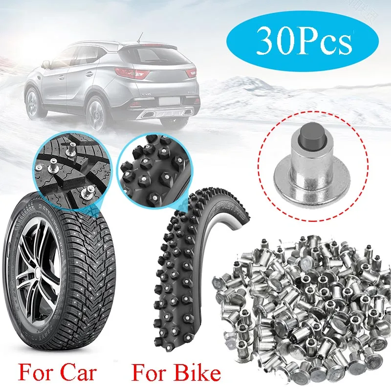 Winter Car Wheel Tire Studs Winter Anti-Slip Stud Universal Auto Trucks Motorcycle Bike Bicycle Snow Spikes Tire Cleats